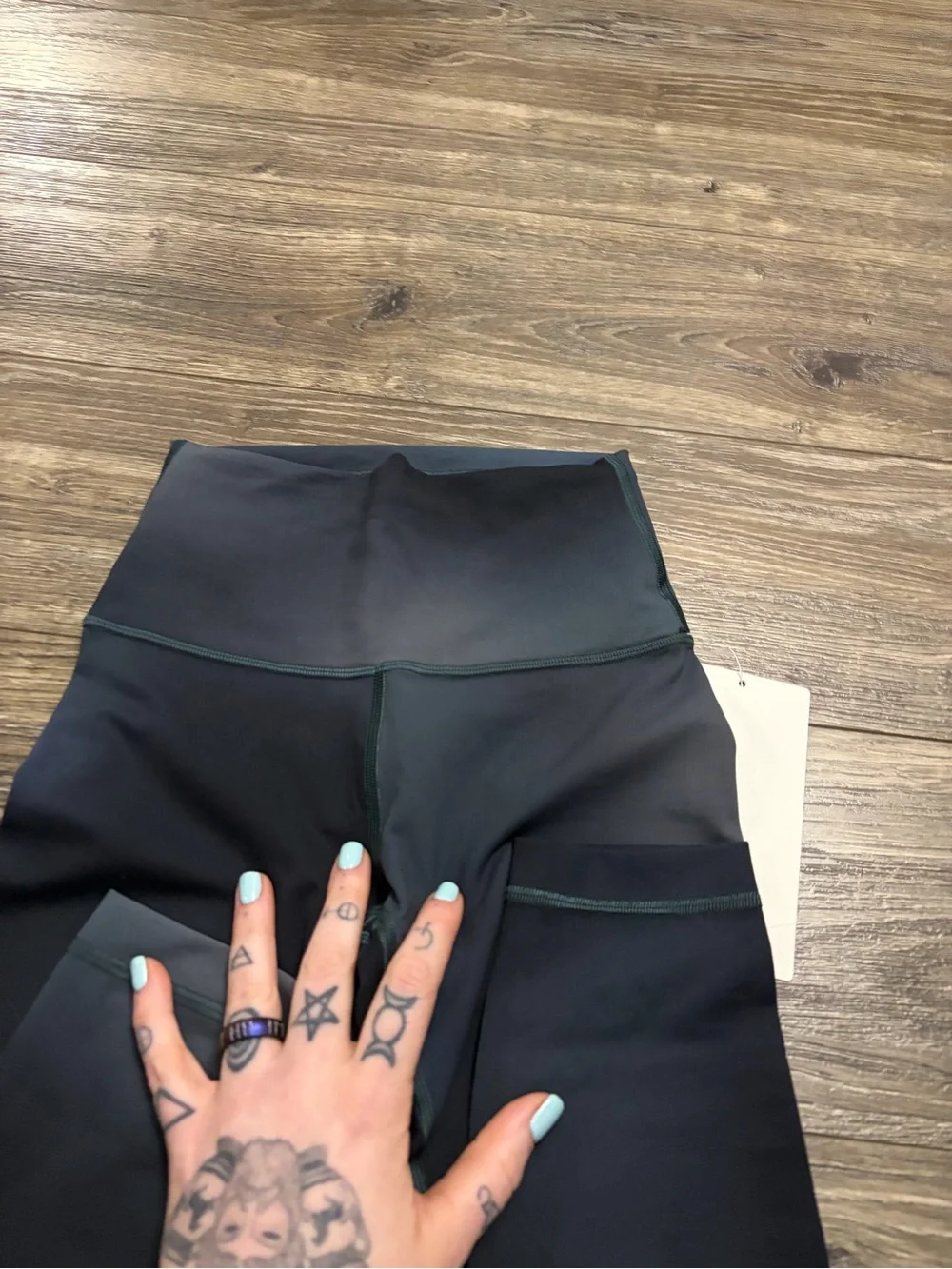 NWT Lululemon Wunder Train High-Rise Tight 25” (Midnight Haze Black Multi)Size 2